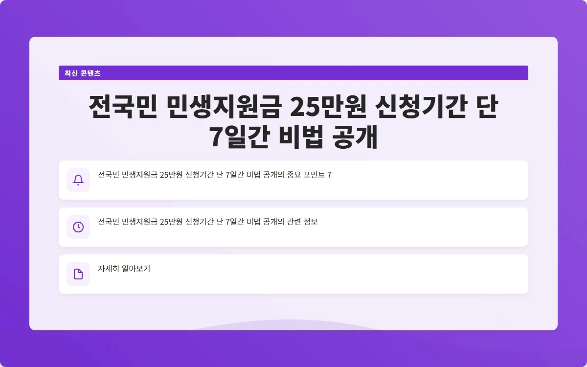 전국민 민생지원금 25만원 신청기간 이미지 9