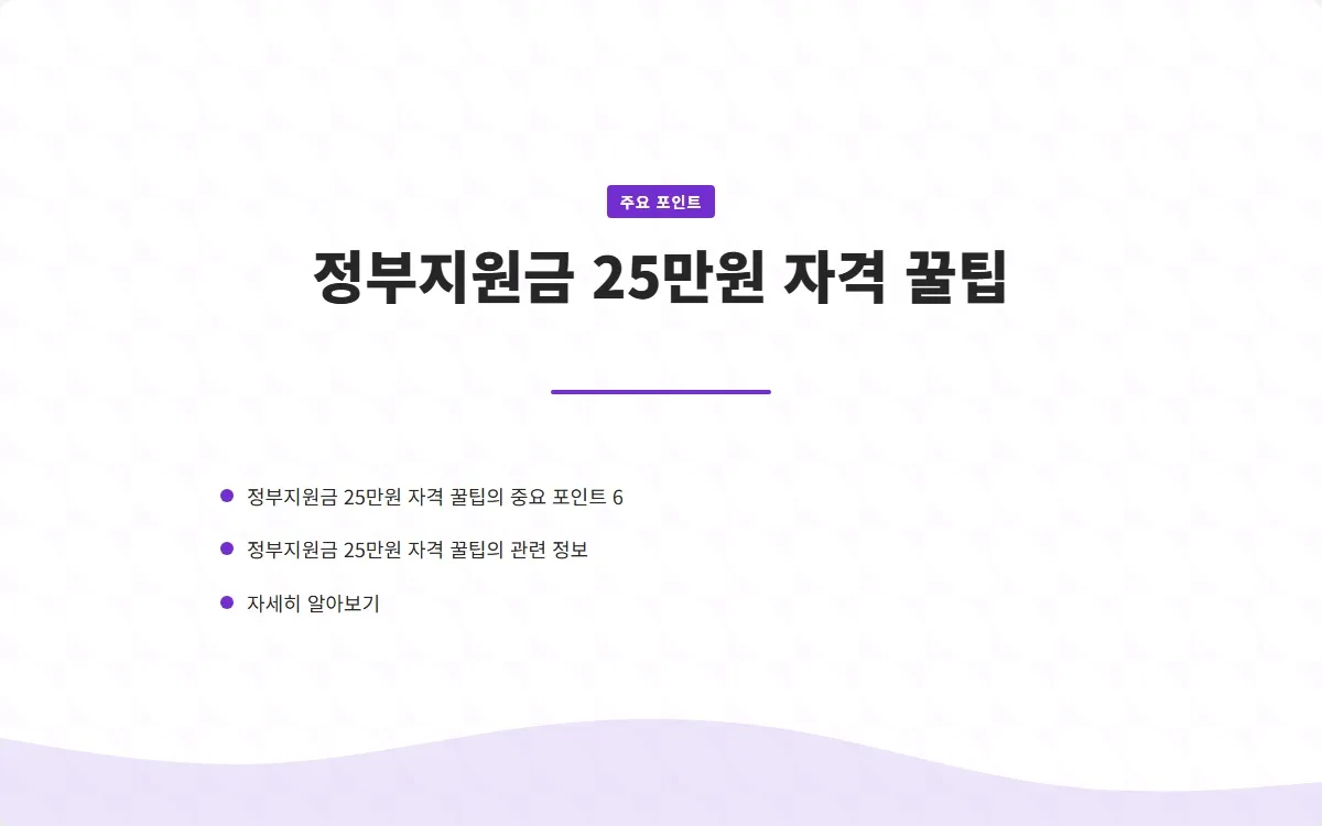 정부지원금 25만원 자격 이미지 8
